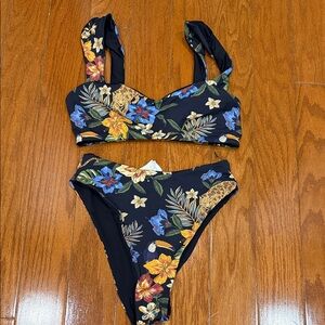 Shore brand Floral Print Bikini Set